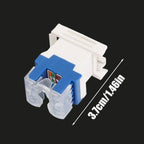 1-10Pack High-speed Cat6/Cat5 Keystone Jacks RJ45 Network Module with Dustproof Door Computer Network Cable Module Adapters