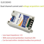 Voltage Current Analog Input Data Acquisition Module, 0-100V 4-20mA to RS485 Modbus RTU, High Precision Isolated ADC DIY Board