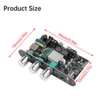 ZK‑1001U Mono 100W Bluetooth Amplifier Board TPA3116D2 DC9‑24V TWS Stereo Pairing Support Wuzhi Audio APP AUX U Disk USB Sound Card Amp Module