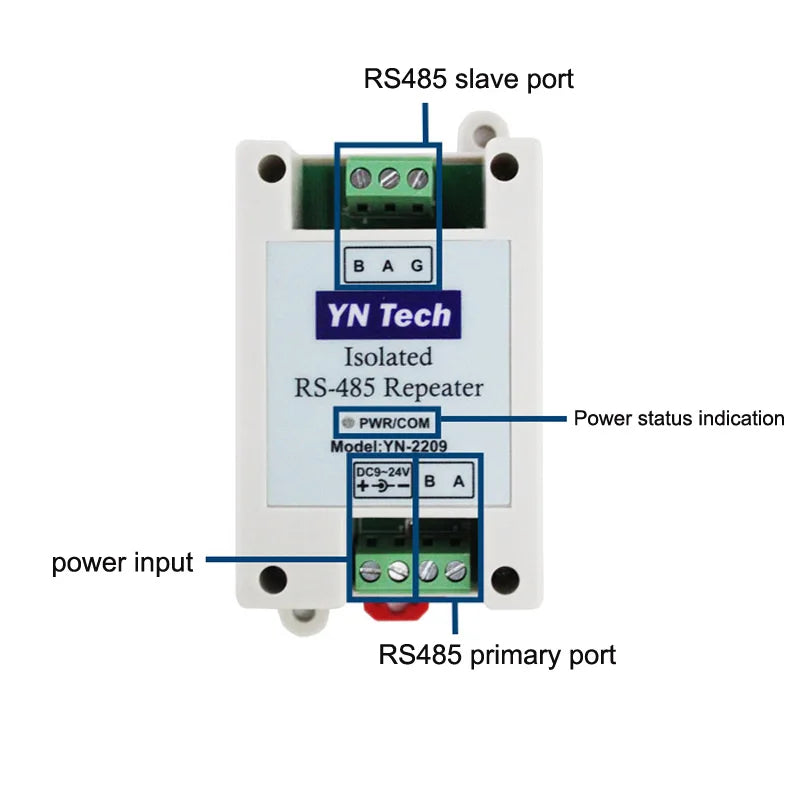 Industrial Lightning Protection Photoelectric Isolation RS485 Repeater Amplifier 485 Isolator
