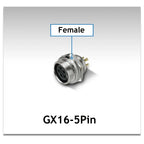 1Pcs Air Plug Copper Gold Plated 5Pins GX16 5 Pin Aviation Connector Male Plug Female Socket Reverse Mounted M16 Jack