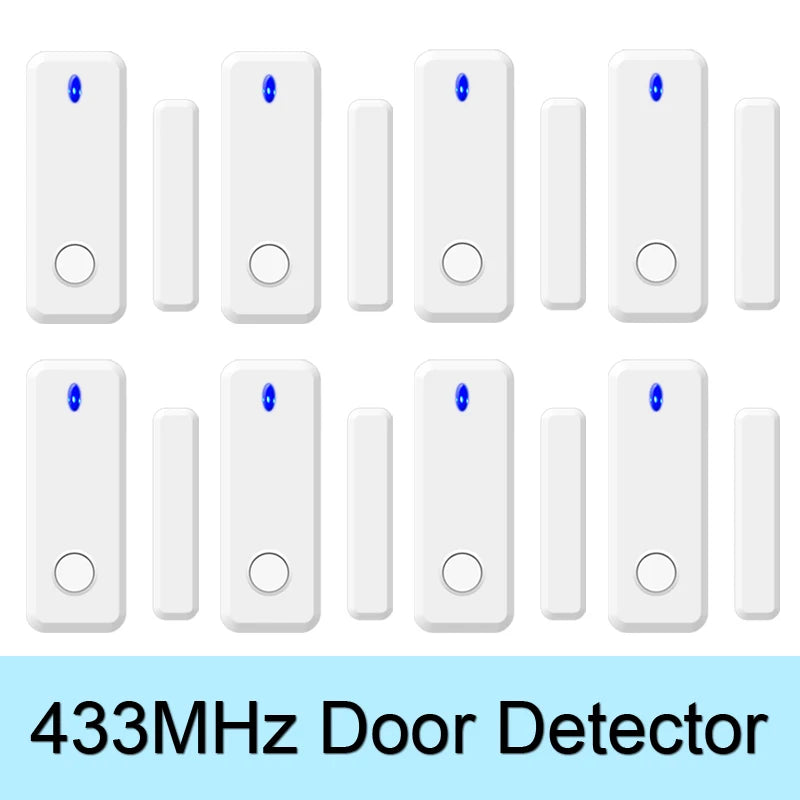 Wireless Door Window Sensor 433MHz EV1527 Code Open Door Magnetic Detector For Smart Home Security Burglar Alarm System