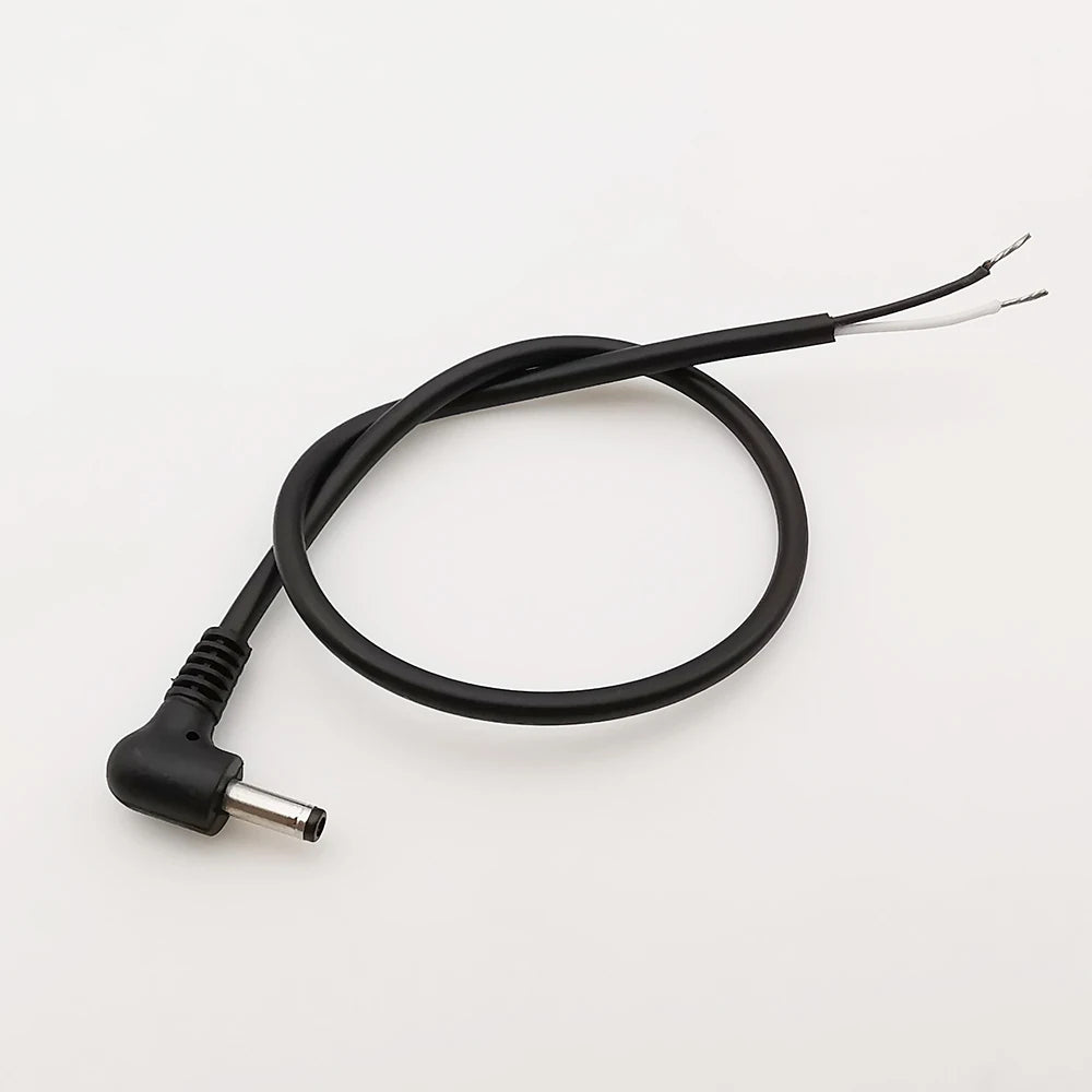 1Pcs DC Power Connector 2.5x0.7/3.5x1.35/4.0x1.7/4.8x1.7/5.5x2.1/5.5x2.5mm Male Plug Cable Right Angled 90 Degree Power Cable