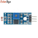 Estardyn 3.3V-5V Photoresistor Light Sensor Module 3Pin LDR Detector for Robot Light Following DIY & Smart Lighting