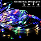 String LED Bluetooth Fairy Lights Dreamcolor RGBIC DIY Party Christmas Tree Lights Wedding Decor Garland USB Lamp 15M/10M/5M/2M