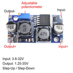 XL6009 Boost Buck Converter Module 3A 1.25-35V Adjustable Step Up Down for Arduino Raspberry Pi Solar Power Supply DIY Lab BMS