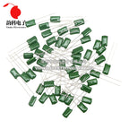 50pcs Polyester film capacitor 100V 1nF 1.5nF 2.2nF 100nF 2A471J 2A102J 2A152J 2A222J 2A392J 2A332J 2A472J 2A103J 2A473J 2A104J