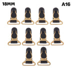 10Pcs 10/12/15/18MM Metal Adjust Buckle For Corset Leg Garter Belt Clip Hook Suspender Ends Buckles Hosiery Stocking Grips