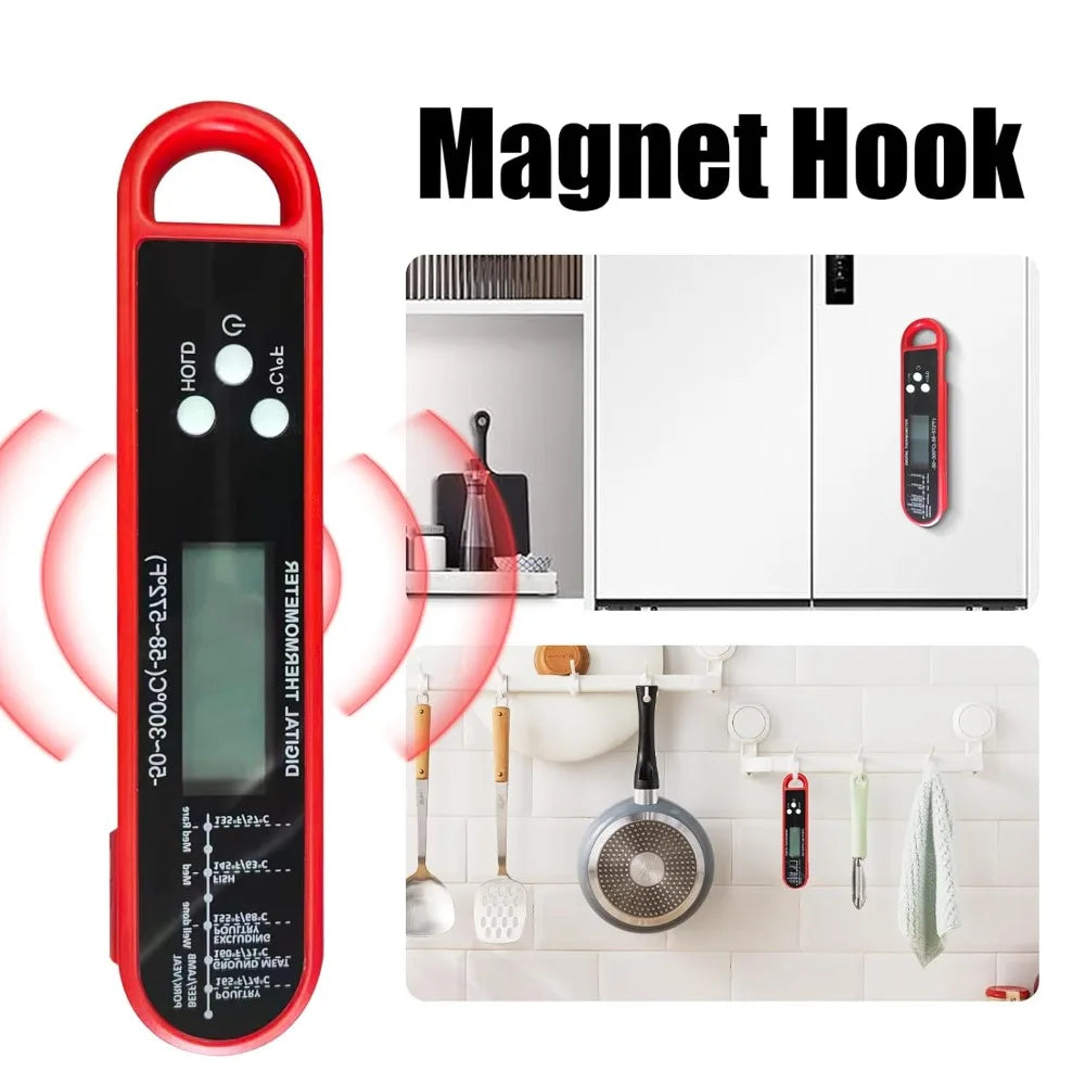 Waterproof  Meat Thermometer Digital for Cooking Food,nstant Read Food Thermometer for Cooking and Grill BBQ Accessories