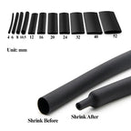 1-5m 4:1 Heat Shrink Tube With Glue 4mm-52mm Waterproof Dual Wall Adhesive Lined Polyolefin Cable Insulation Sleeve Wire Repair