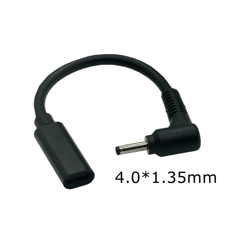 USB Type C USB C Laptop Charger Power Adapter Converter Female To 5.5*2.5 4.5*3.0 4.0*1.7mm 7.9 Dc PD Fast Charging Plug Jack