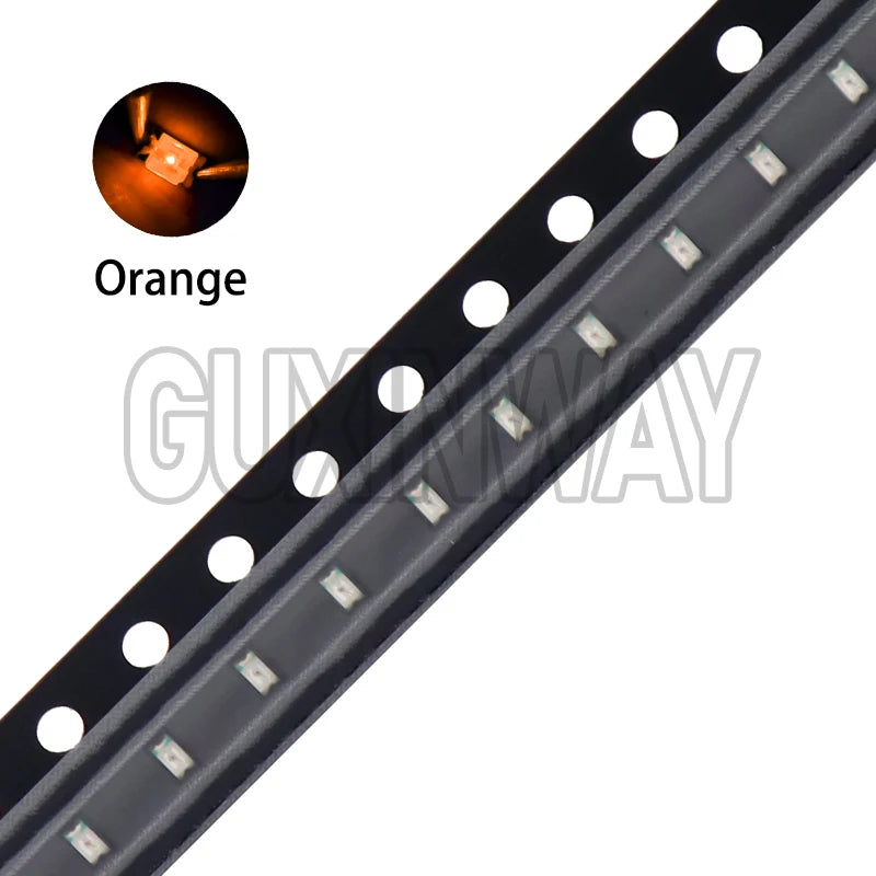 100PCS 0603 SMD LED Light Emitting Diode SMD LEDs Blue Red Yellow Green Warm White Orange UV Pink