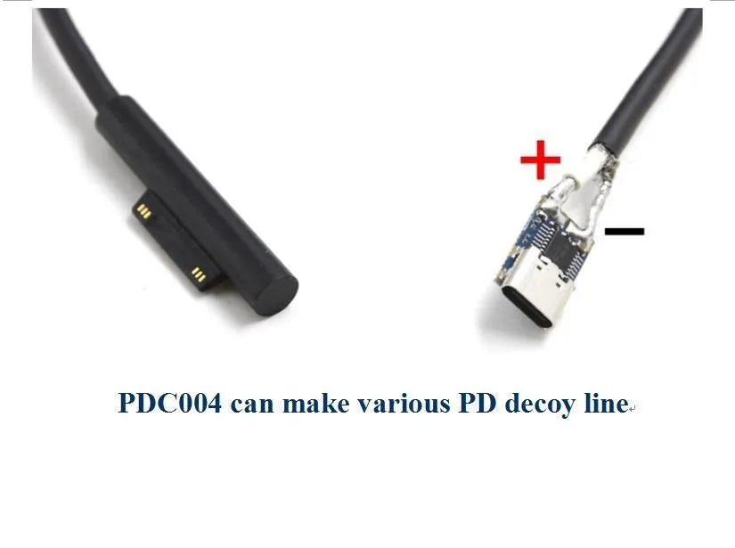 Javino Type-C PD decoy module PD2.0 PD3.0 to DC DC trigger extension cable QC4 charger 9V 12V 15V 20V Fast Quick Charger PDC004