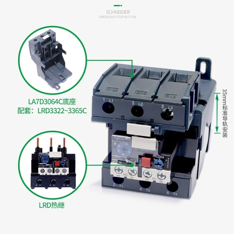 Schneider Electric Thermal Overload Relay Lrd4365/Lrd4367/Lrd4369 Applicable to Contactor LC1D80-104A /95-120A /110-140A