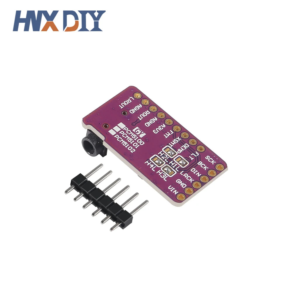 1-10pcs PCM5102A DAC Decoder GY-PCM5102 Interface I2S  Player Module For Raspberry Pi pHAT Format Digital PCM5102 Audio Board