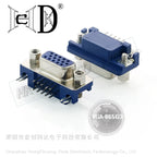 5pcs DB15 DR15 FEMALE PCB Mount CONNECTOR RIGHT ANGLE D-Sub 3Rows Blue Parallel Port CONNECTORS 15Pin 15 Pin VGA Socket Adapter