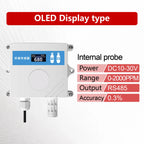QT-10 CO2 Transmitter NDIR Carbon Dioxide Sensor RS485 4-20mA 0-5V 0-10V 10-30VDC IP65 for Greenhouse HVAC Factory