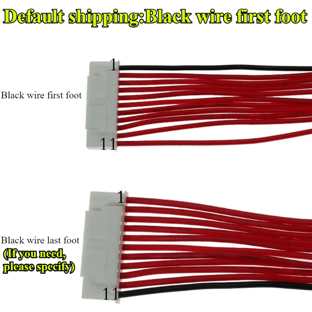 2P-18P BMS Balance Cable HY2.0mm Lithium Battery Protection Board Connection Wire PIN 1S~17S with Lock Buckle Cable 22AWG 50cm