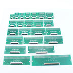 1pcs 4P 6P 8P 10P 12P 14P 15P 16P 18P 20P Test Board Adapter Double Rows Plate Connector 2.54mm 0.5mm Flip FPC Soft Flex Cable
