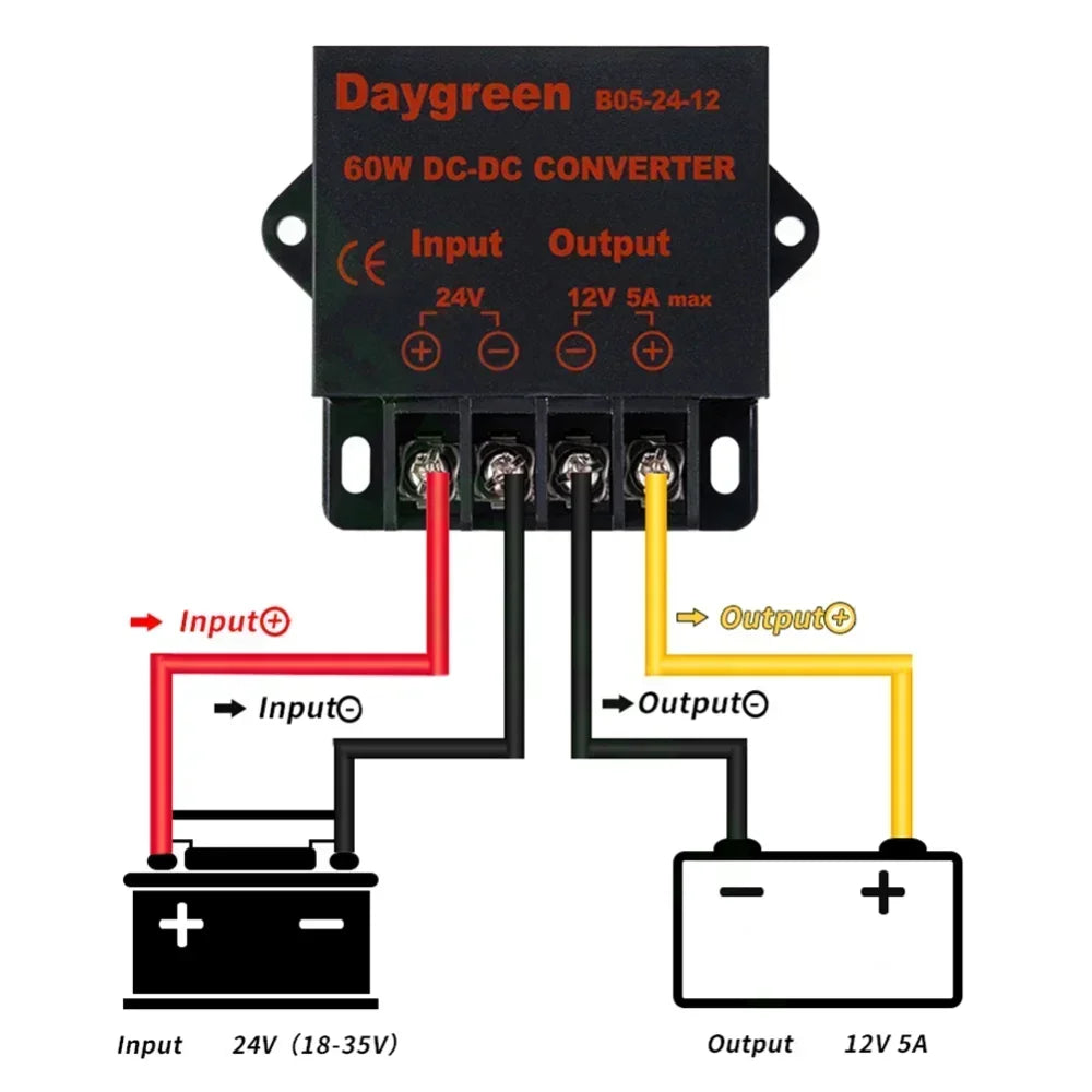24V to 12V 5A/10A DC Converter Regulator Car Step-Down Reducer Step-Down Module 12 Volt Stabilizer Voltage Regulator