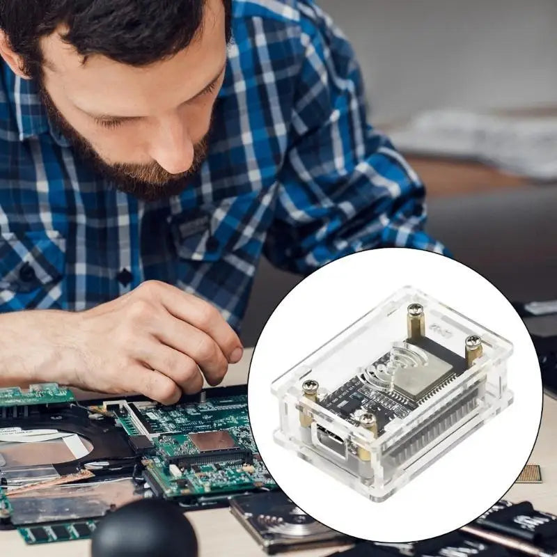 Lightweight Acrylic Case for CP2102/CH340G ESP32 Safe Use IoT Development Board Y3ND