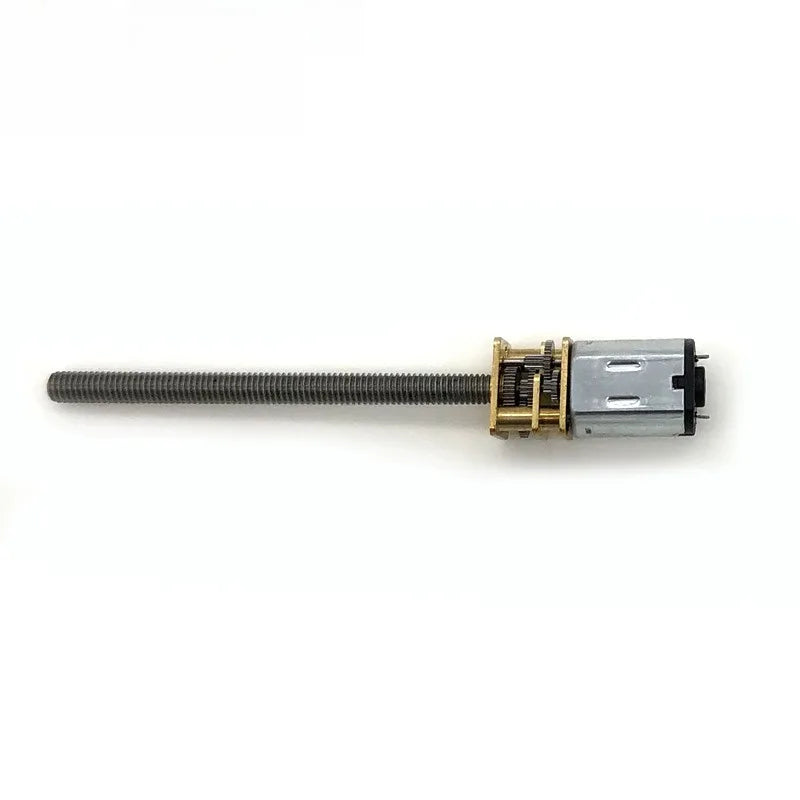 DC 3V 6v  gear motor N20 long shaft screw motor M4-55 threaded rod low speed metal Electric motor Smart car