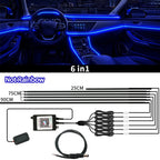Symphony Car Ambient Lights Kit 18 in 1 LED Interior RGB APP Control Acrylic Guide Strip Light Auto Atmosphere Lamp