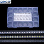 24Values 1200PCS 0805 1206 0402 0603 Red Yellow Blue Green White SMD LED Yellow Blue Green 0805 0402