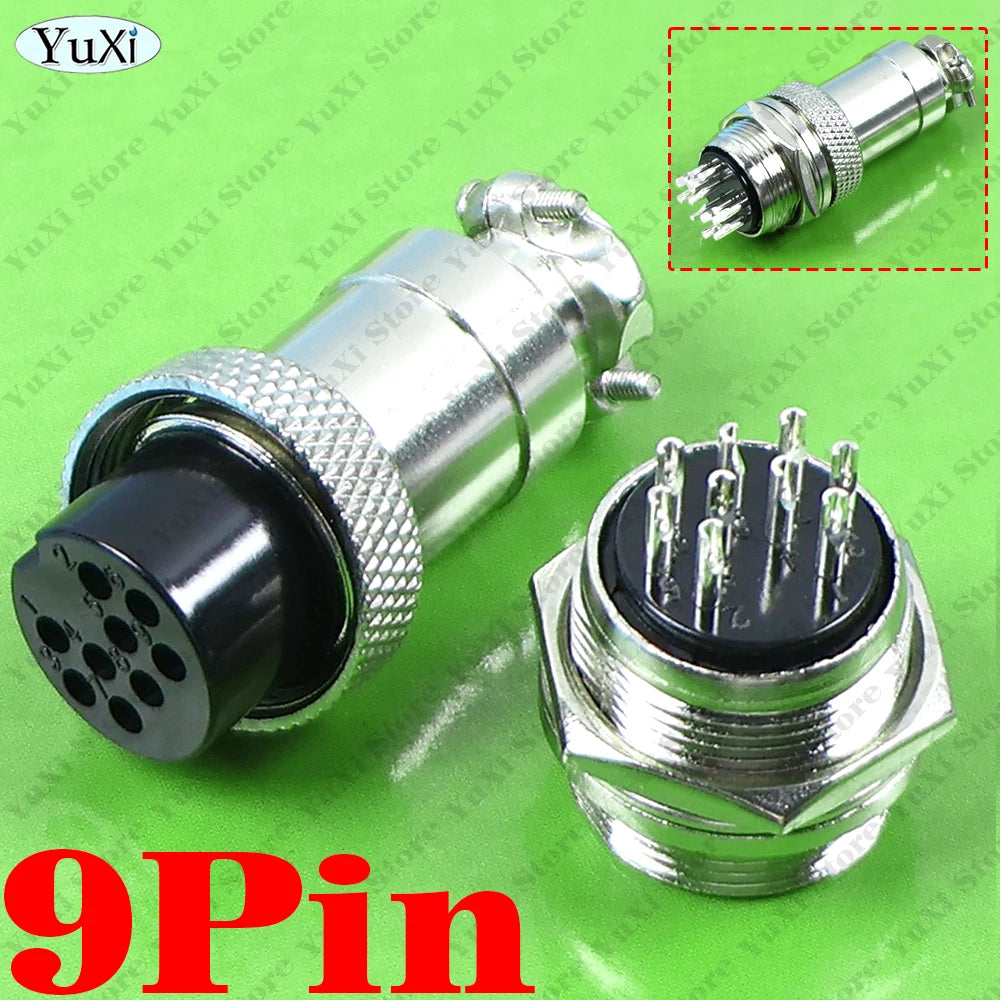 1-10Pcs GX20 Aviation Connector 2/3/4/5/6/7/8/9/10/12P Fixed Terminal Block Mobile Docking Type Cable Wire Connector Female Male