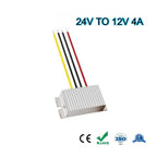 24V to 12V 1A 2A 3A 4A 5A 60W Buck Model Converter Stabilizer DC-DC Step Down Voltage Regulator Model Power for Cars Waterproof