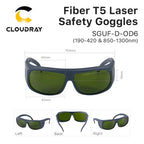 Cloudray 1064nm OD6+ Laser Safety Goggles Protective Glasses Shield Protection Eyewear For YAG DPSS Fiber Laser