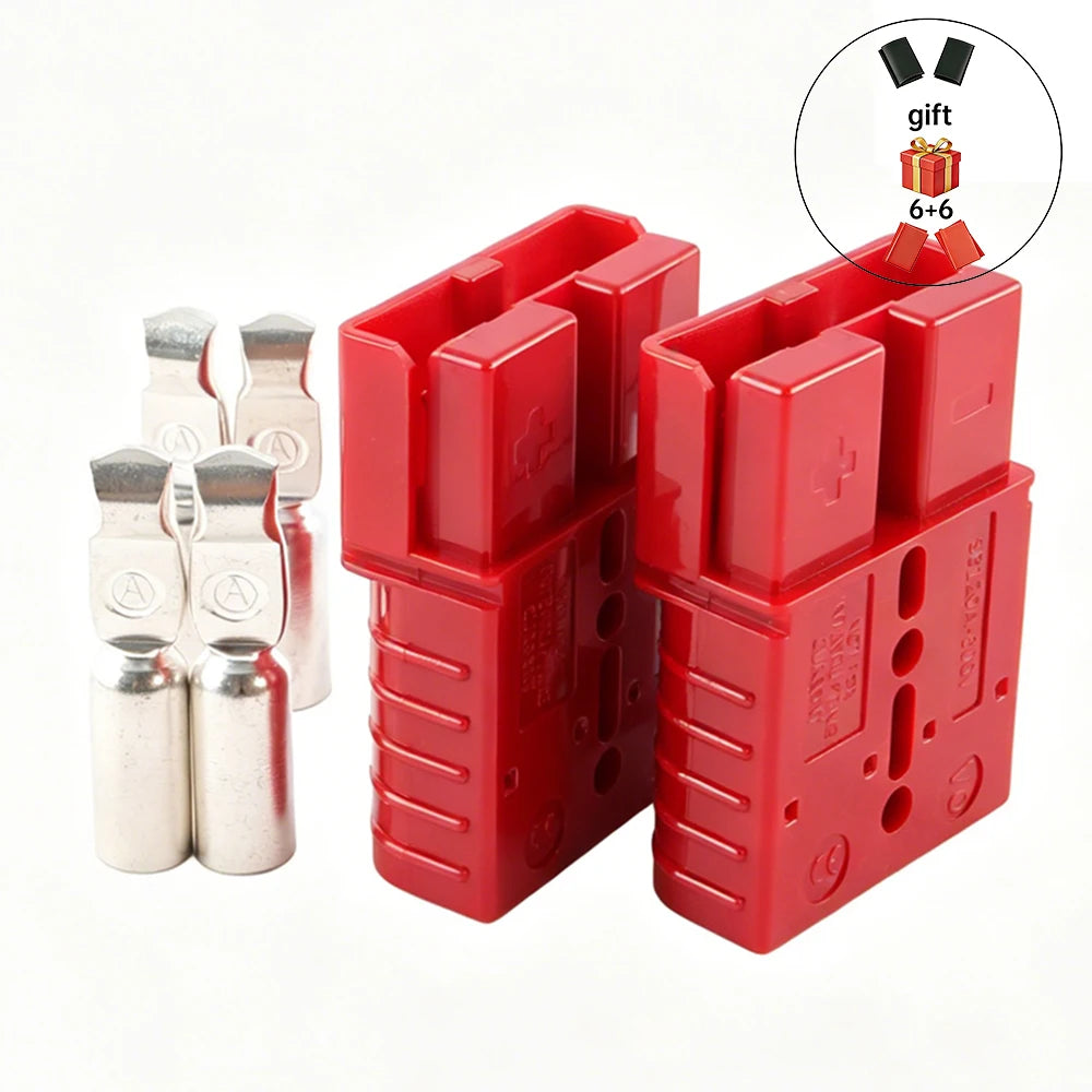 50A 80A 120A 175A 350A 600V High Current Power Double Pole Quick Connect Disconnect Battery Charging Connector Plug