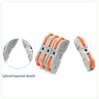 25/50/100PCS Lever Wire Connector 2 Pin 1 in 1 out Splicing Terminal Blocks Led Strip Lighting Home Electric Quick Connectors