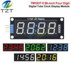 TM1637 LED Display Module for Arduino 4 Digit Tube 7 Segment 0.56 inch Time Clock Indicator Module Red Blue Green Yellow White