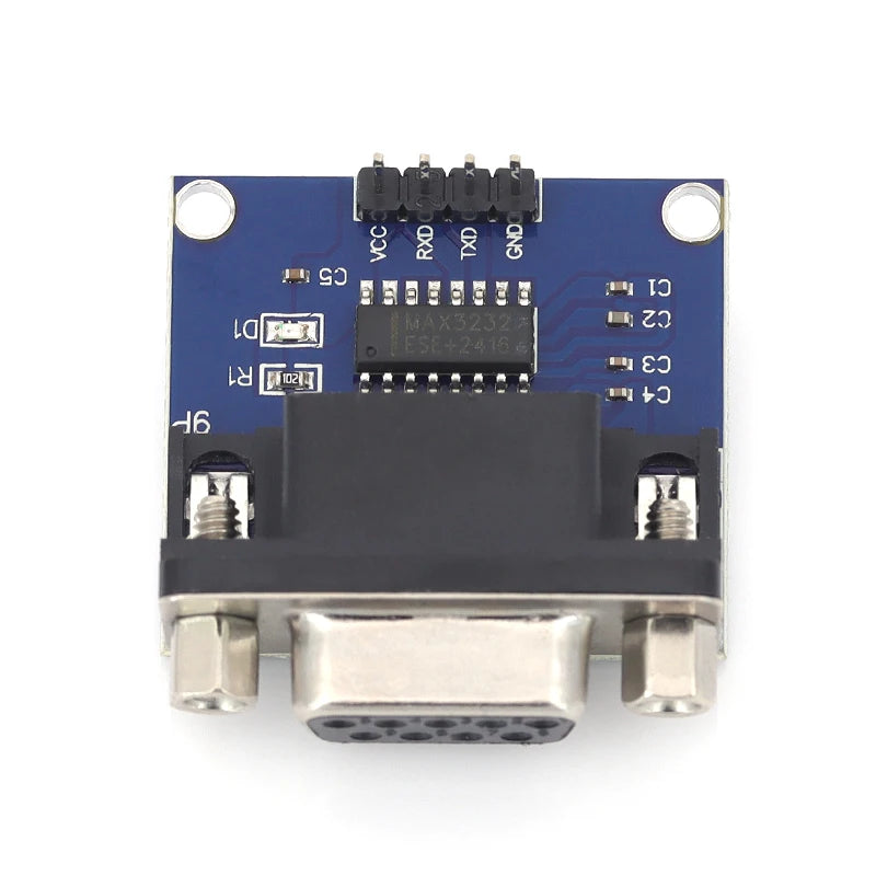 MAX3232 Level Conversion Board RS232 to TTL Adapter DB9 Female Connector for Serial Data Transmission