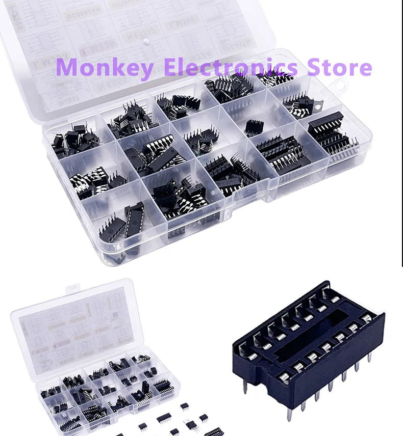 150pcs Integrated IC Circuits Chips Boxed PC817 ICL7660 NE555 LM358 JRC4558 LM393 LM339 Repair Appliances Send Clip Send Adapter