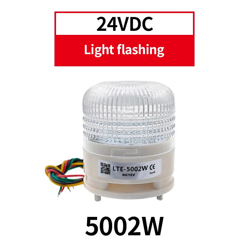 LTA5002 12V 24V 220V 3 Color Strobe Signal Warning Light Magnet Indicator Light LED Lamp Small Flashing Buzzer Security Alarm