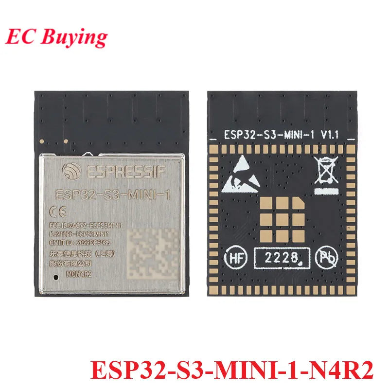 ESP32-S3-MINI-1 ESP32-S3-MINI-1U ESP32-S3 Dual-core WiFi Bluetooth-compatible 5.0 ESP32 Wireless Module 4MB 8MB Flash 2MB P-SRAM