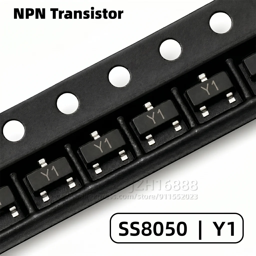 50PCS S8050 SS8050 S8550 SS8550 Transistor NPN PNP SOT-23 SMD Small Signal BJT J3Y Y1 2TY Y2 Marking Code Electronic Components