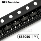 50PCS S8050 SS8050 S8550 SS8550 Transistor NPN PNP SOT-23 SMD Small Signal BJT J3Y Y1 2TY Y2 Marking Code Electronic Components