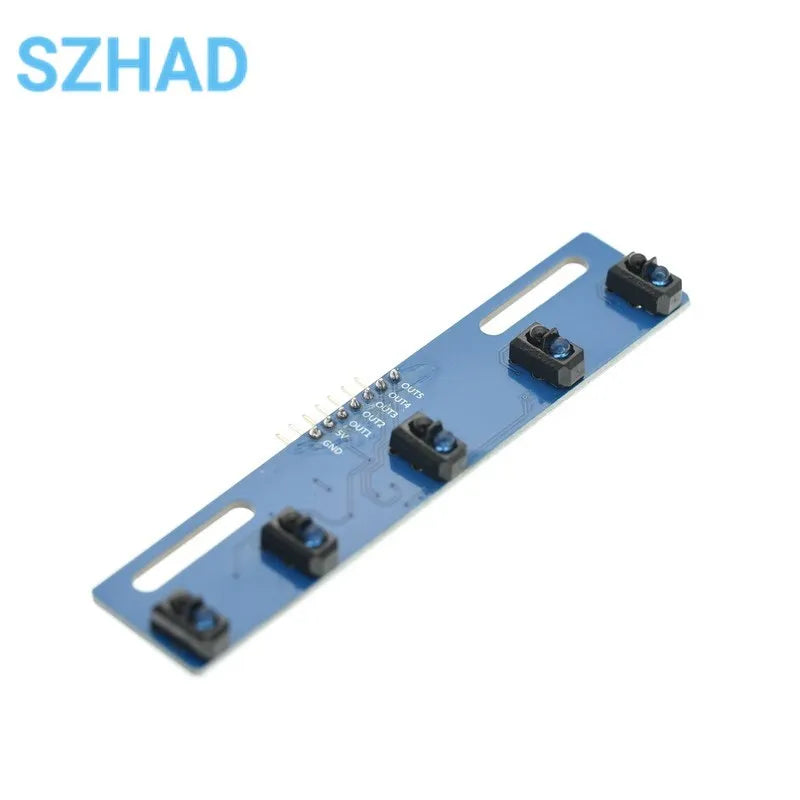 TCRT5000 5-Way Black and White Line Identification Sensor Module Tracking Intelligent Car Infrared Sensor 