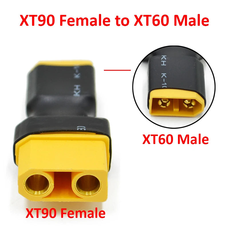1/5/10PCS XT60 M/F To XT90 Male / Female and T-Plug Male/Female To XT90 Male/Female Connector Conversion Adapter for RC Battery