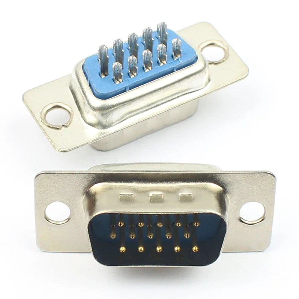 5pcs HD D-SUB 15 26 44 50 62 Pin Male Female Solder Type Connector Mount Serial Port Adapter 3 Rows DB15 DB26 DB44 DB50 DB62