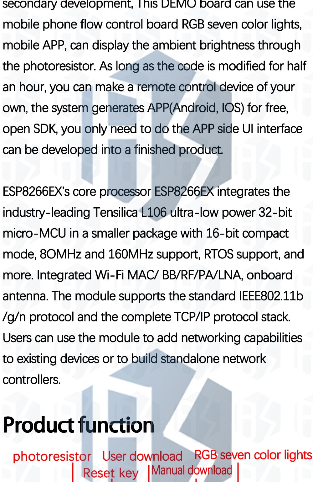 ESP8266 WiFi Wireless Transceiver Module ESP-01/ESP-01S/ESP-07/ESP-07S/ESP-12/ESP-12E/ESP-12F for Arduino DIY Projects