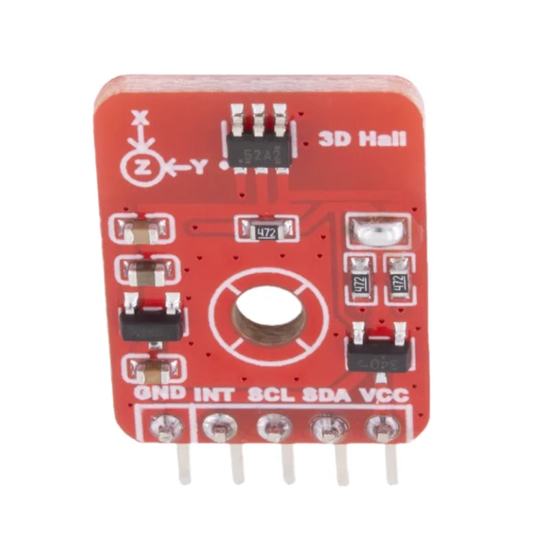 TMAG5273 Low-power Linear 3D Hall Effect Sensor Module with I2C Interface. Built-in 12-bit DAC and CORDIC Angle Calculation