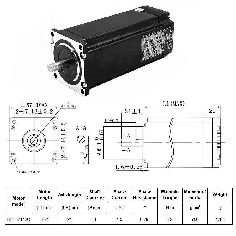 Closed Loop Integrated Stepper Motor Nema17 42mm/Nema23 57mm DC24V 2 Phase Stepper Motor Drive All-In-One Easy Servo Motor