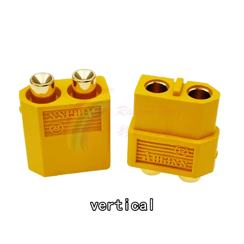 Amass XT60PB XT60PW XT60PT Gold-plated Banana Plug Male Or Female Connector XT60 Plate Circuit Board Vertical Horizontal SMD