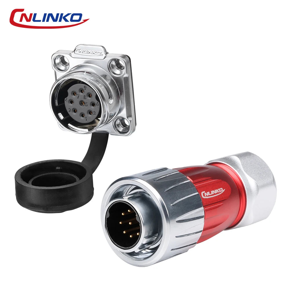 CNLINKO DH20 Electrical Connector Industrial Waterproof IP68 Soldering Wire Heavy Duty Metal Connector for Construction & Mining