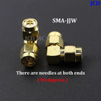 1/3/5piece SMA Male Female RF Straight Connector 90 Degree Right Angle Tee Type 3Way Splitter RPSMA To RP-SMA Male Adapter