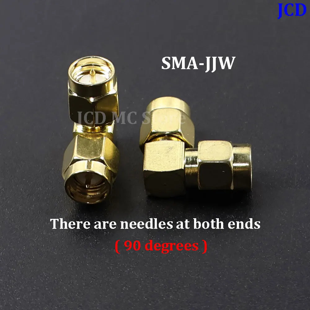1/3/5piece SMA Male Female RF Straight Connector 90 Degree Right Angle Tee Type 3Way Splitter RPSMA To RP-SMA Male Adapter